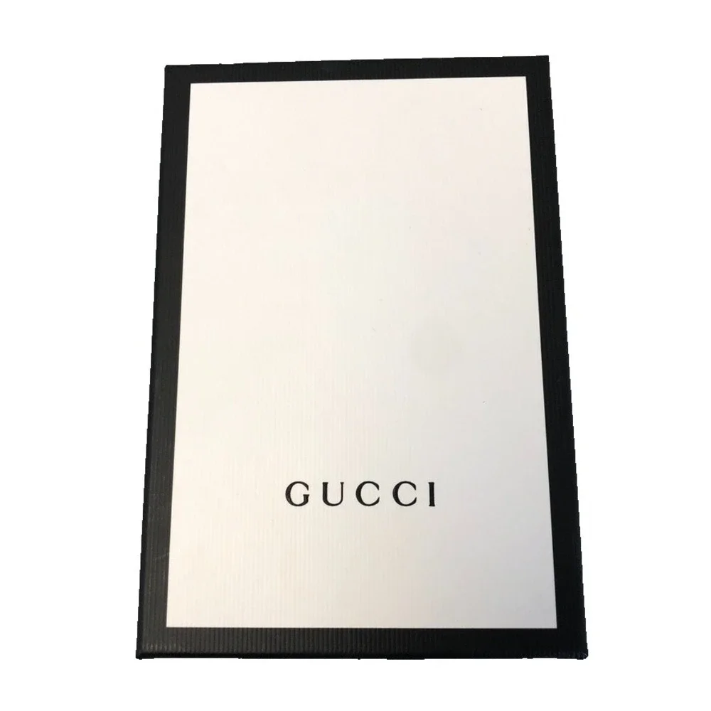 Authentic Gucci Gift Box Storage Travel Black White Small Rectangle 7x4.5x2